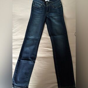 PAIGE Dark Blue Women Cropped Jeans